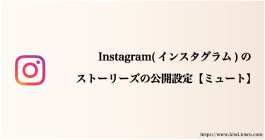Instagram(インスタグラム)のストーリーズの公開設定【ミュート】